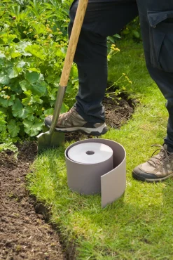 Nature Tuinborder Pe Taupe 3Mm - H15Cmx10M-Brico