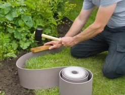 Nature Tuinborder Pe Taupe 3Mm - H15Cmx10M-Brico