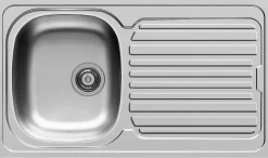 Brico Nord Inox Spoelbak Aurore 1 Kom + 1 Afdruipplaat Roestvrij Staal Clearance