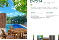 Nortene Balkonscherm Milwaukee Bruin 1X3M-Brico Outlet