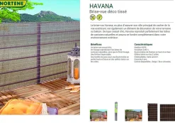 Brico Nortene Donkerbruin Privacyscherm Havana 1X5M Hot