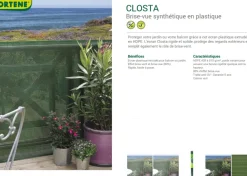 Nortene Privacyscherm Closta Groen 500X150Cm-Brico Clearance