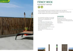 Nortene Tuinscherm Fency Wick Beige 1,5X3M-Brico Best