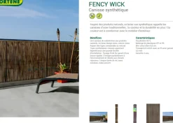 Nortene Tuinscherm Fency Wick Beige 1,5X3M-Brico Best