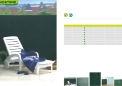 Nortene Tuinscherm Plastic Groen 1X3M-Brico Discount