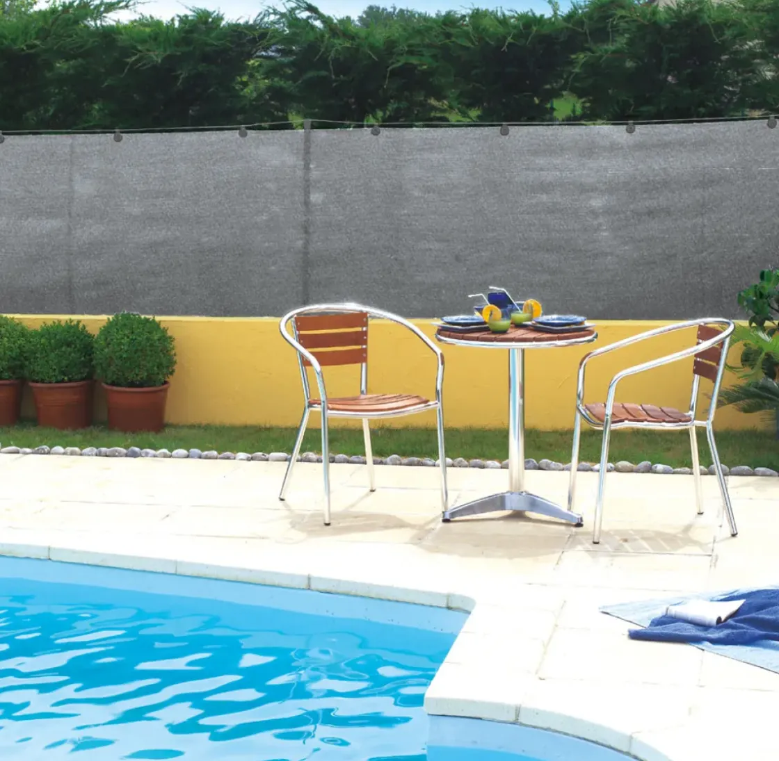 Nortene Zichtbelemmering Totaltex Grijs 1,2X10M-Brico Online