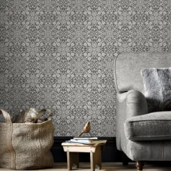 Papierbehang Homestyle Fh37543 Antraciet-Brico Discount