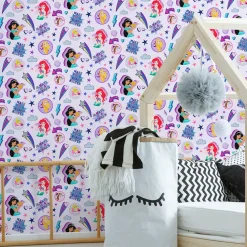 Papierbehang Princess Badges-Brico Clearance