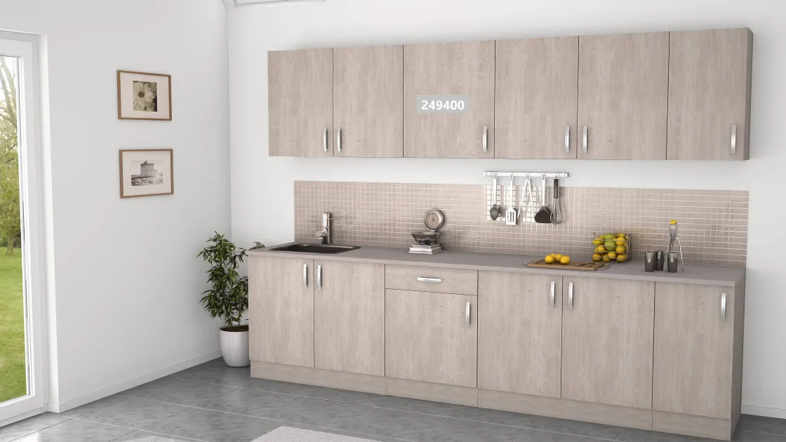 Brico Paprika Bovenkast 60Cm Geborsteld Eik Melamine Online