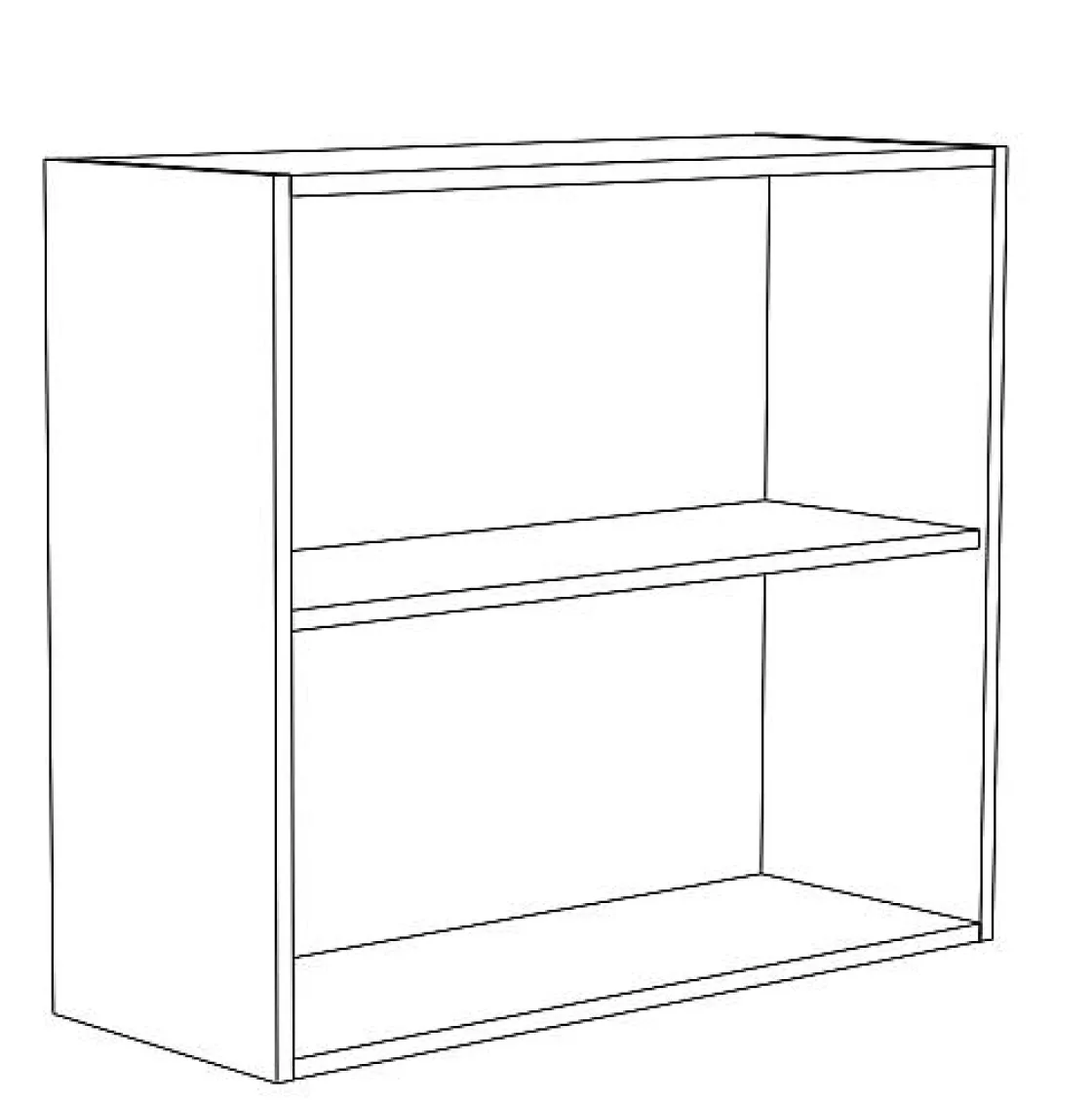 Brico Paprika Bovenkast 100Cm Geborsteld Eik Melamine Clearance