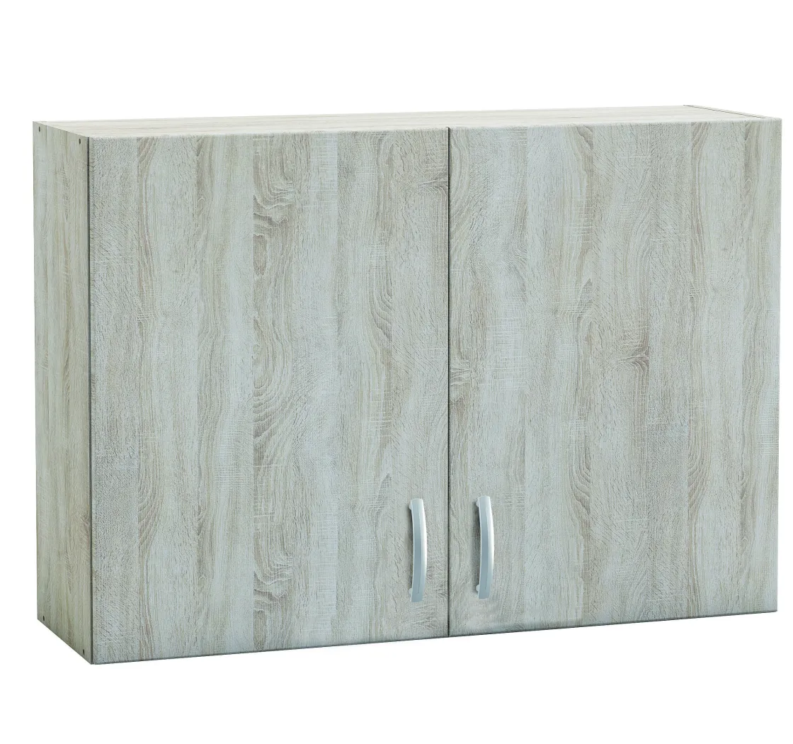 Brico Paprika Bovenkast 100Cm Geborsteld Eik Melamine Clearance