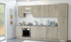 Brico Paprika Meubel Voor Dampkap 60Cm Geborsteld Eik Melamine New