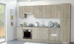 Brico Paprika Onderkast 60Cm Geborsteld Eik Melamine Outlet