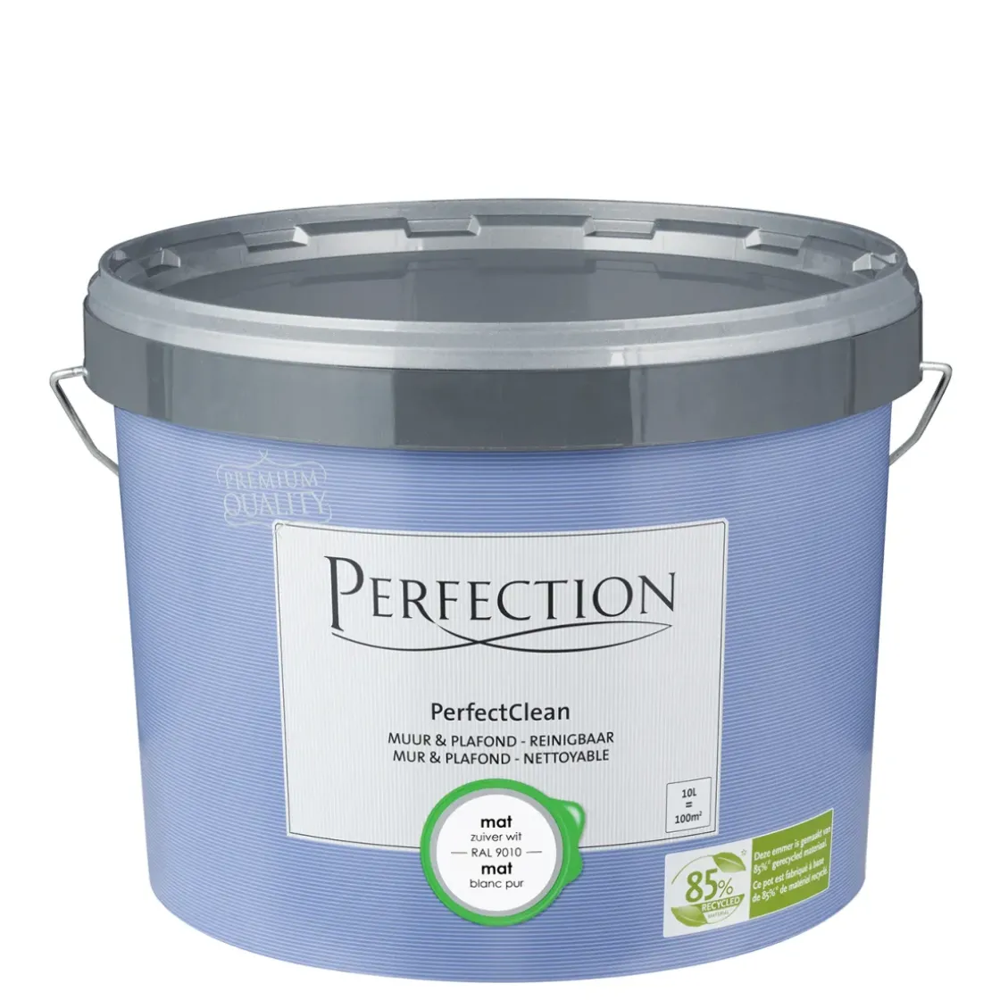 Perfection Muurverf Perfectclean Muur & Plafond Mat Ral9010 10L-Brico Clearance