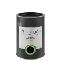 Perfection Muurverf Ultradekkend Mat Zwart 1L-Brico Best