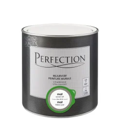 Perfection Muurverf Ultradekkend Mat Ral 9010 2,5L-Brico Sale