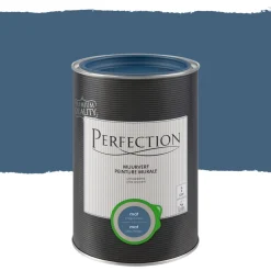 Perfection Ultradekkende Muurverf Indigoblauw Mat 1L-Brico Hot