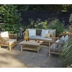 Persoon Exotan Bamboe Loungeset - Natural Finish-Brico Hot