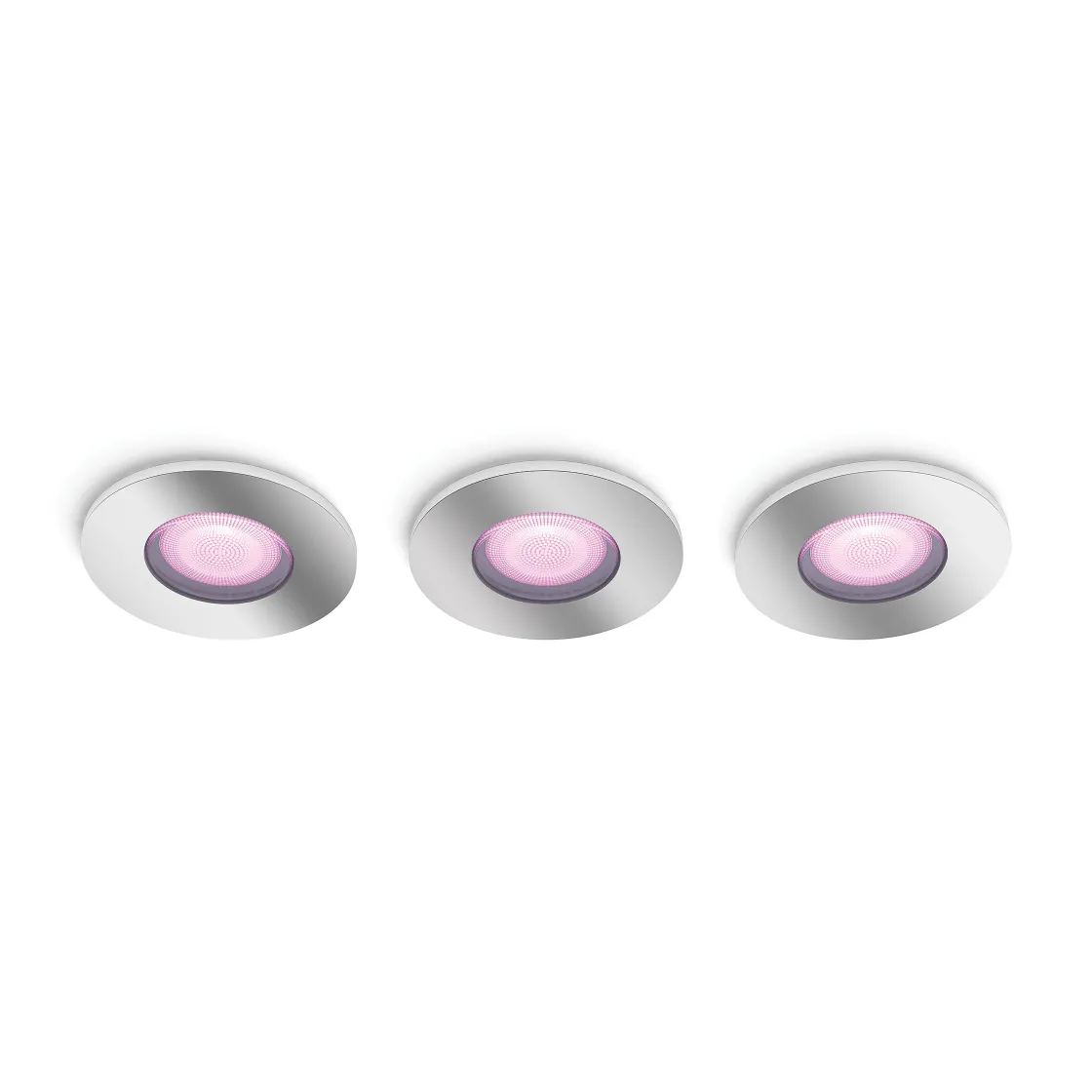 Brico Philips Hue Inbouwspot Xamento Chroom 9,3Cm Gu10 5,7W 3 Stuks Hot