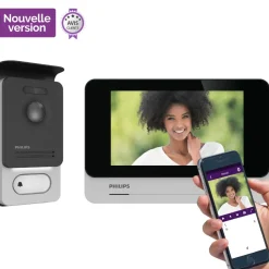 Philips Videointercom Welcomeeye Connect2 Touchscreen 130° Kijkhoek-Brico Hot