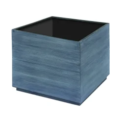 Plantenbak Acaciahout Vierkant 35X35Cm Grijs Geborsteld-Brico Discount
