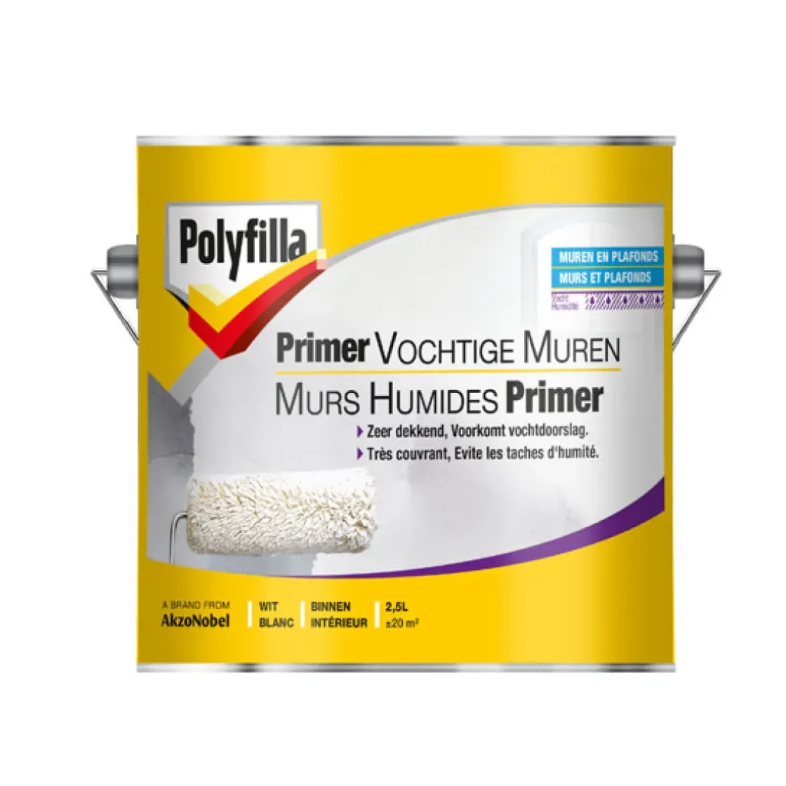 Polyfilla Primer Vochtige Muren Wit 2,5L-Brico Online