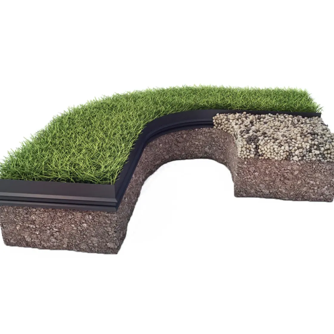 Professionele Kunststof Randbegrenzing B-Edge Pro Xl 15M - Zwart-Brico Clearance