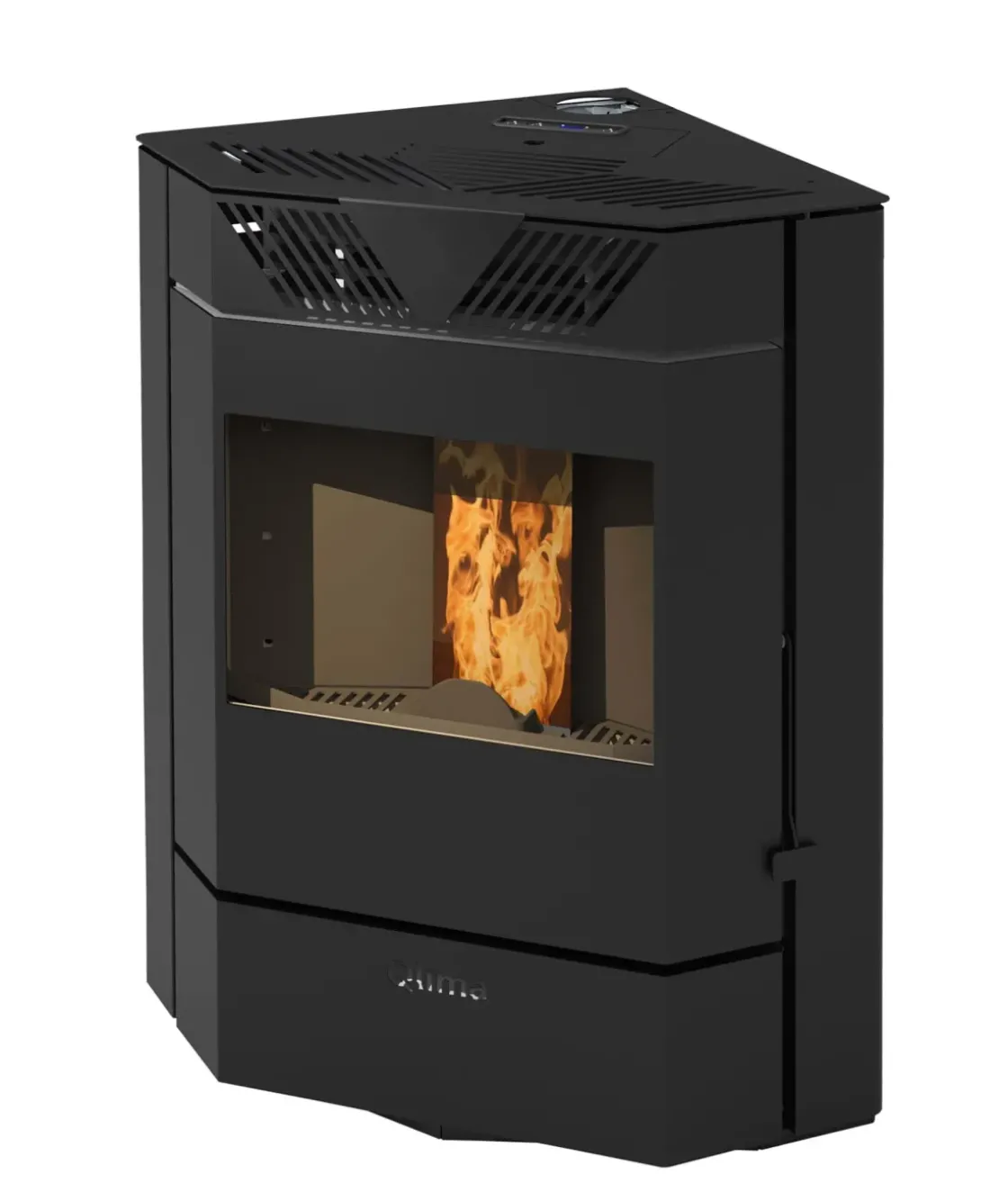 Pelletkachels<Brico Qlima Pelletkachel Fiorina 74-S Line 7,45Kw Zwart