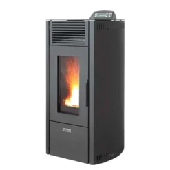 Pelletkachels<Brico Qlima Pelletkachel Viola 100S-Line Black 8,9Kw