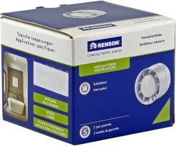 Brico Renson 7121 Kanaalventilator O100Mm Wit Sale