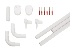 Brico Ridder Universele Hoekdouchegordijnrail O25Mm Wit Aluminium Clearance