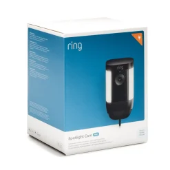 Ring Beveiligingscamera Spotlight Cam Pro - Plug-In - 1080P Hd-Video - Zwart-Brico Online