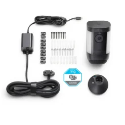 Ring Beveiligingscamera Spotlight Cam Pro - Plug-In - 1080P Hd-Video - Zwart-Brico Online