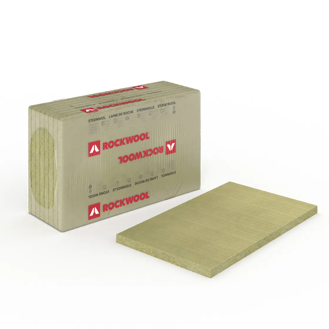 Brico Rockwool Isolatieplaat Plus - Steenwol - Rd-Waarde 1,13M² K/W - 45Mm - 100X60Cm - 4,8M² - 8 Stuks Sale