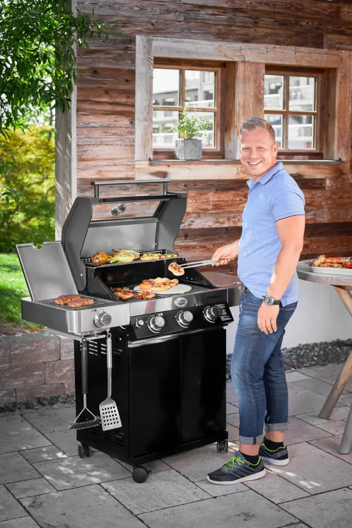 Rosle Gasbarbecue Videro G3-S Vario 30Mbar 70,5X65,5X65,5Cm-Brico Sale