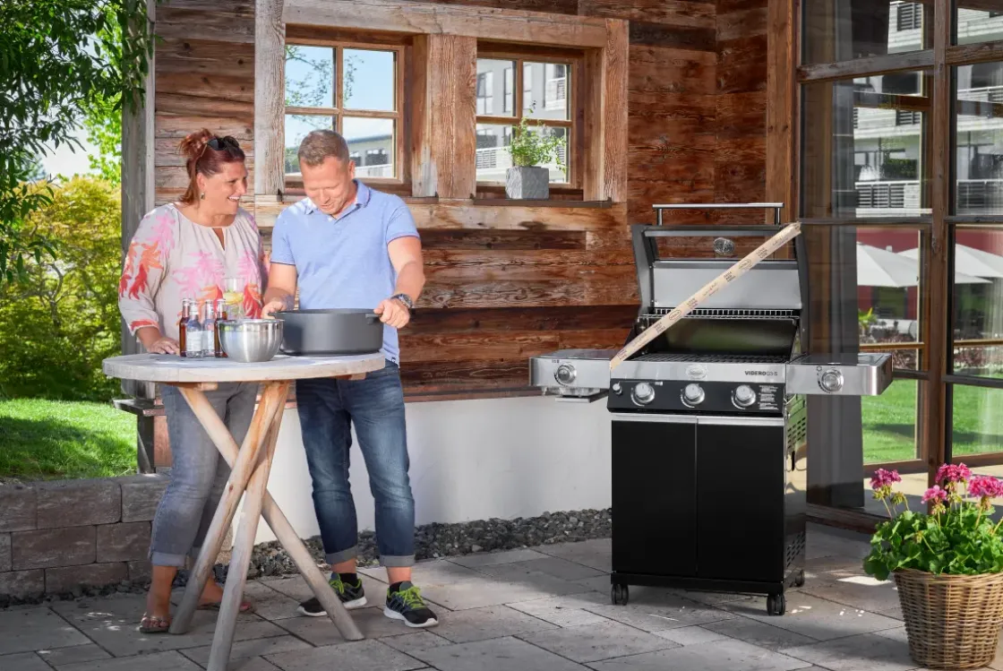 Rosle Gasbarbecue Videro G3-S Vario 30Mbar 70,5X65,5X65,5Cm-Brico Sale