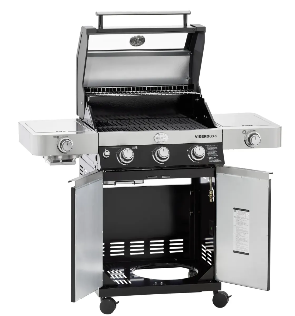 Rosle Gasbarbecue Videro G3-S Vario 30Mbar 70,5X65,5X65,5Cm-Brico Sale