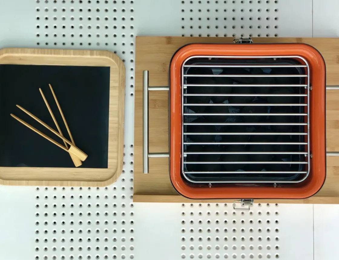 Rosle Houtskoolbarbecue No. 1 Belly F50 66,5X73,5X106Cm-Brico Discount