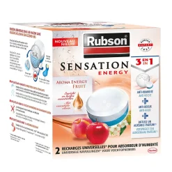 Brico Rubson Navulling Vochtopnemer Fruit Sensation 2X300G New