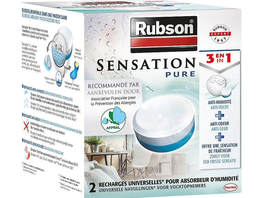 Brico Rubson Navulling Vochtopnemer Sensatie Puur 2X300Gr