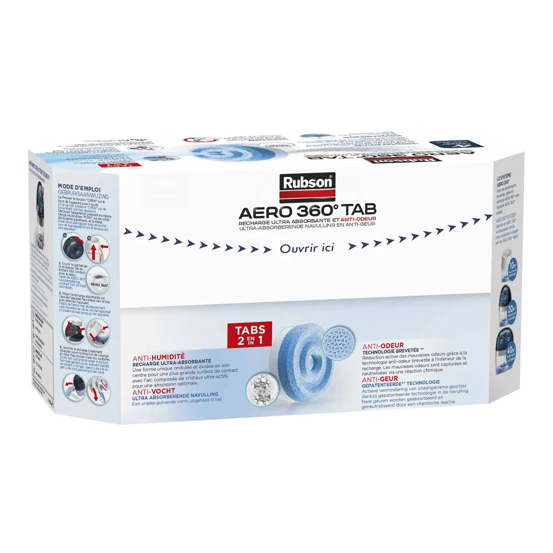 Brico Rubson Navullingen Vochtopnemer Aero 360 Neutraal 4Stuks Outlet