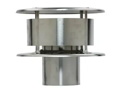 Kachelbuizen<Brico Saninstal Rookgaskap O100Mm Aluminium