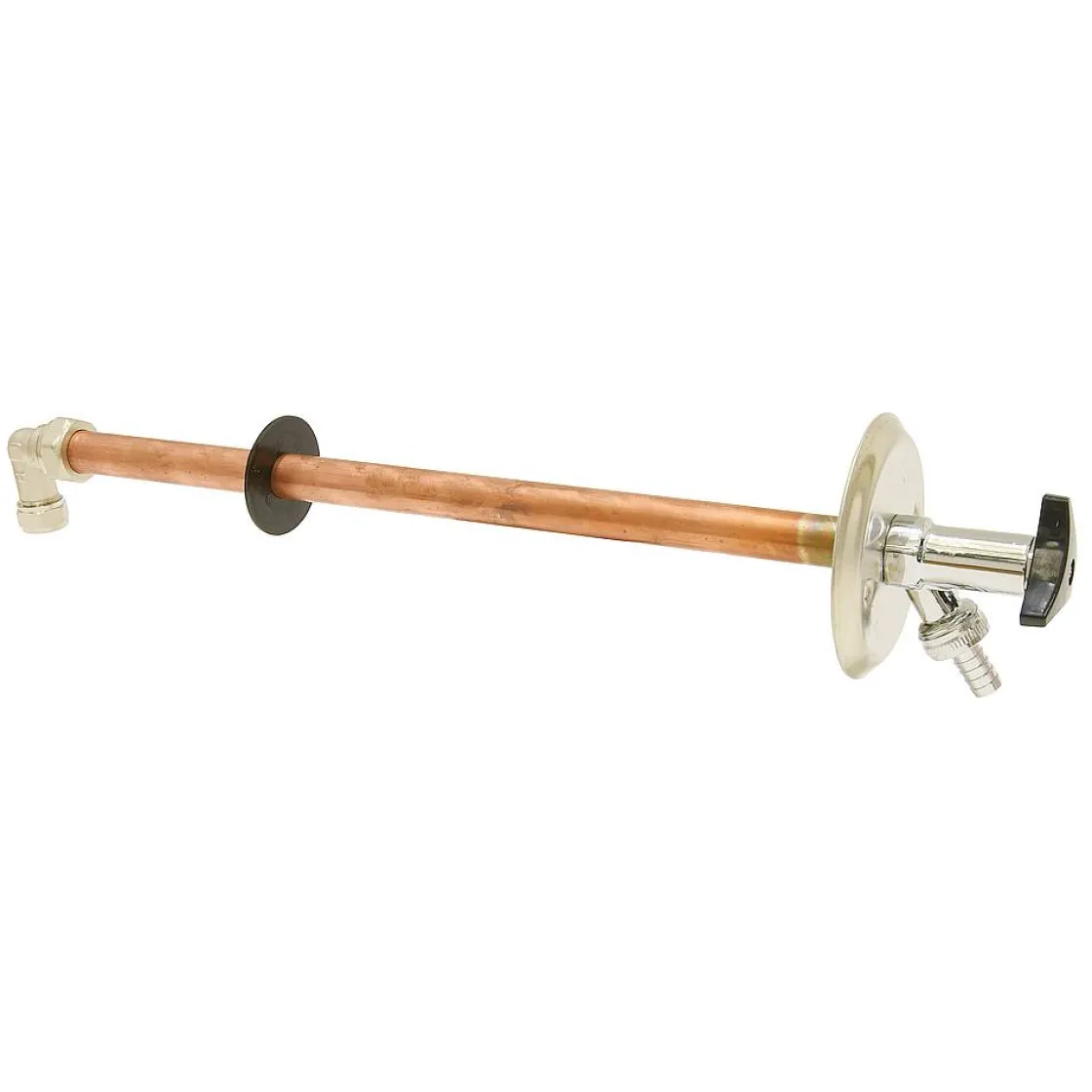 Brico Sanivesk Luxe Vorstvrije Gevelkraan Rond Met Knop En Losse Sleutel En Slangpilaar ( Knel X Buitendraad ) 22Mm X 3/4" Hot