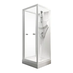 Brico Schulte Complete Cabine - 80X80X190 - Wit -Helder - Juist Best