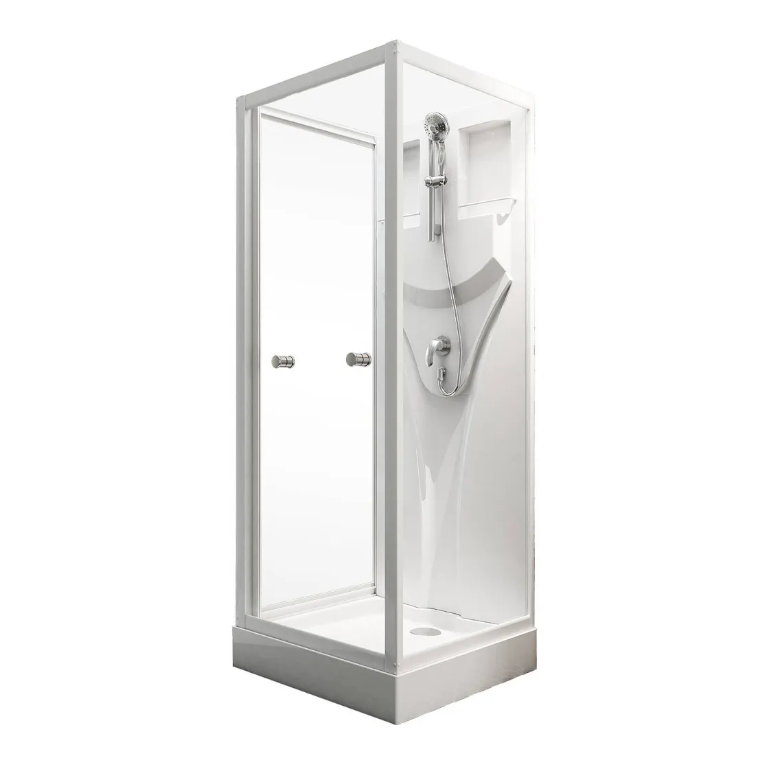 Brico Schulte Complete Cabine - 80X80X190 - Wit -Helder - Juist Best