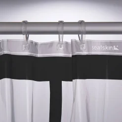 Brico Sealskin Douchegordijn Brix Peva 180X200Cm Transparant/ Zwart Discount