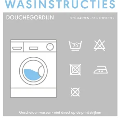 Brico Sealskin Douchegordijn Double Polyester/Katoen 180X200Cm Grijs Sale