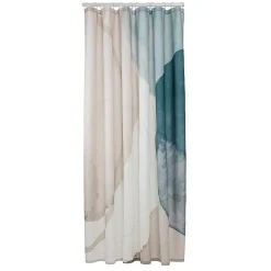 Brico Sealskin Douchegordijn Earth 180X200Cm Polyester Donkergroen/ Off-White Outlet