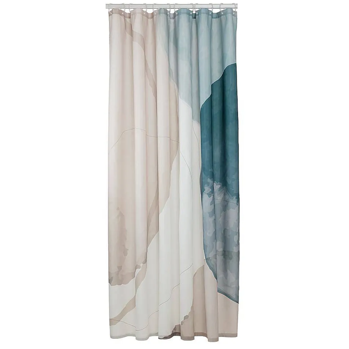 Brico Sealskin Douchegordijn Earth 180X200Cm Polyester Donkergroen/ Off-White Outlet