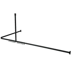 Brico Sealskin Easy Roll Douchegordijnstangset 90X90X90Cm Zwart Sale